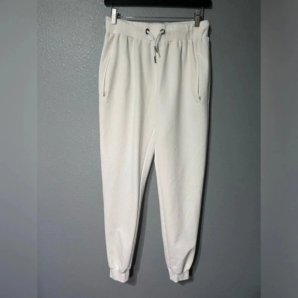 ouber Other - OUBER Ivory Off White Jogger Sweatpants Gym Workout Casual Sz MED Men/Women EUC